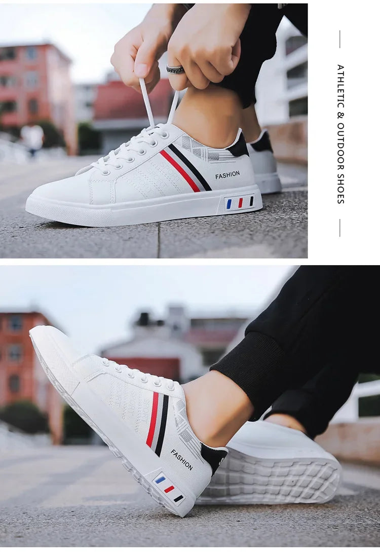 2024 Unisex Casual Comfortable White Fashion Sneakers – School Skate Shoes