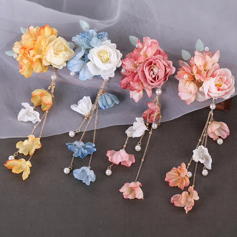 Artificial Flower Hair Clip – Women's Kimono Hair Accessory