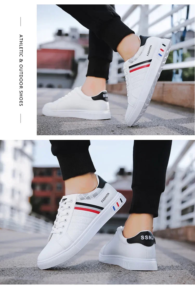 2024 Unisex Casual Comfortable White Fashion Sneakers – School Skate Shoes