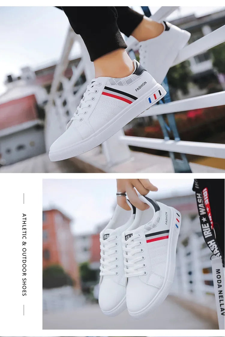 2024 Unisex Casual Comfortable White Fashion Sneakers – School Skate Shoes