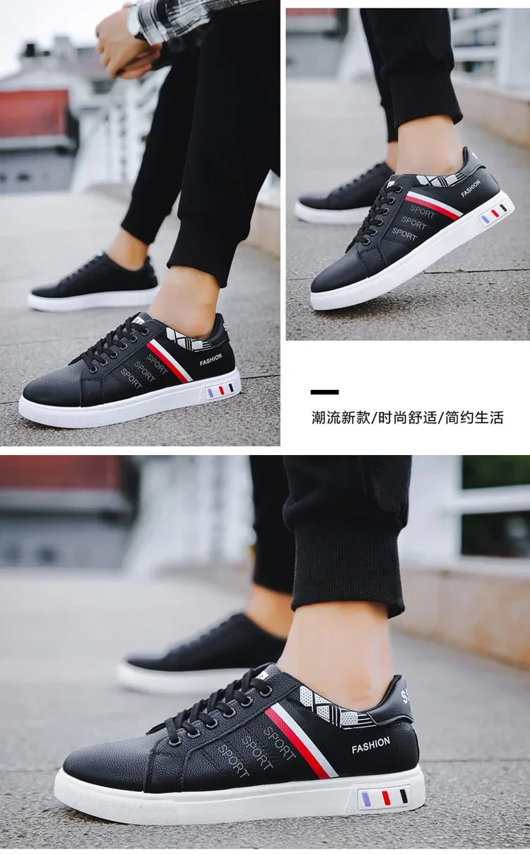 2024 Unisex Casual Comfortable White Fashion Sneakers – School Skate Shoes