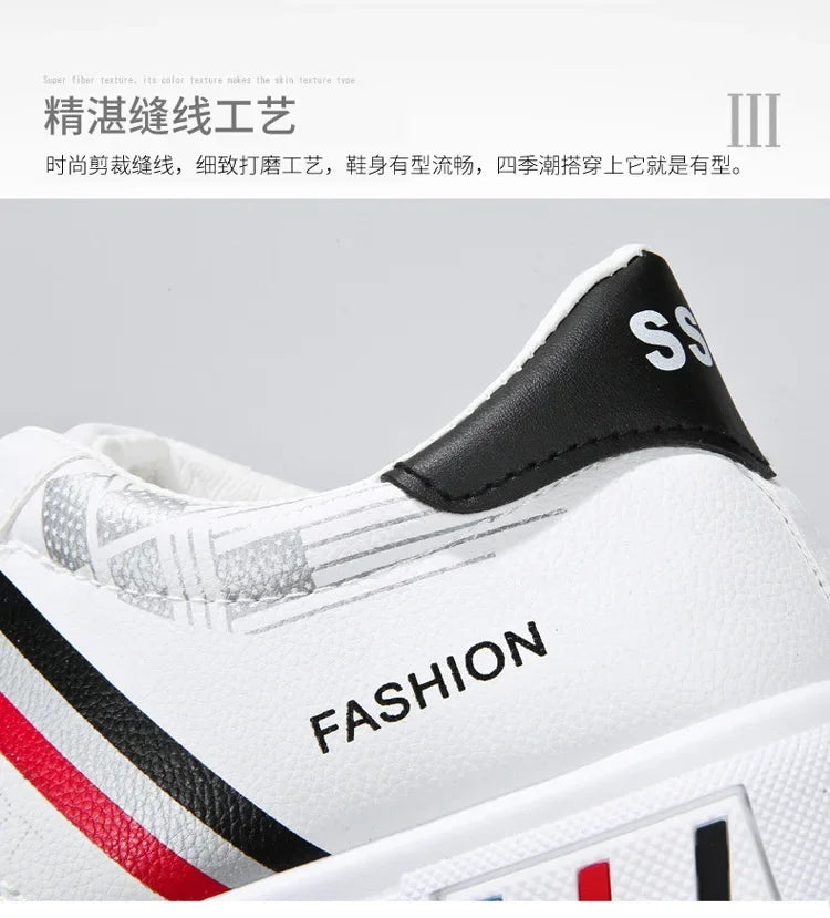 2024 Unisex Casual Comfortable White Fashion Sneakers – School Skate Shoes