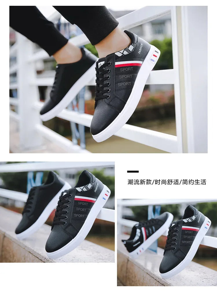 2024 Unisex Casual Comfortable White Fashion Sneakers – School Skate Shoes