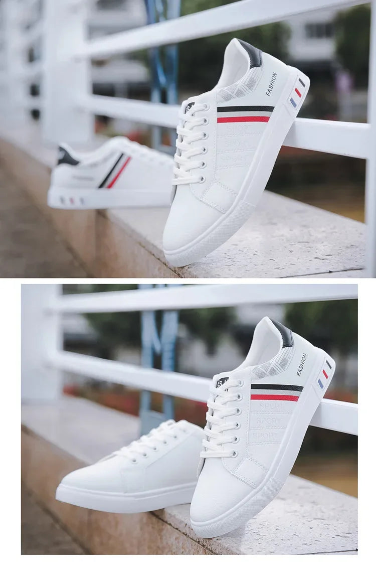 2024 Unisex Casual Comfortable White Fashion Sneakers – School Skate Shoes