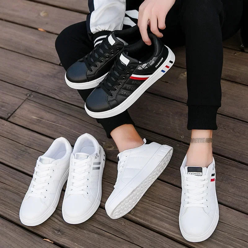 2024 Unisex Casual Comfortable White Fashion Sneakers – School Skate Shoes