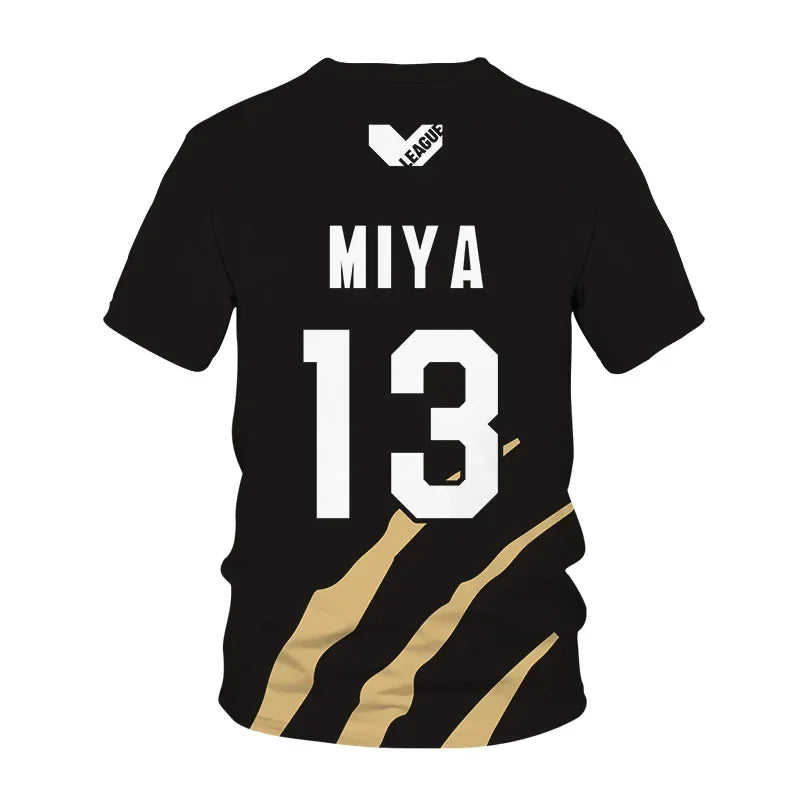 Haikyuu Anime Unisex Black T-Shirt – Casual Harajuku Streetwear