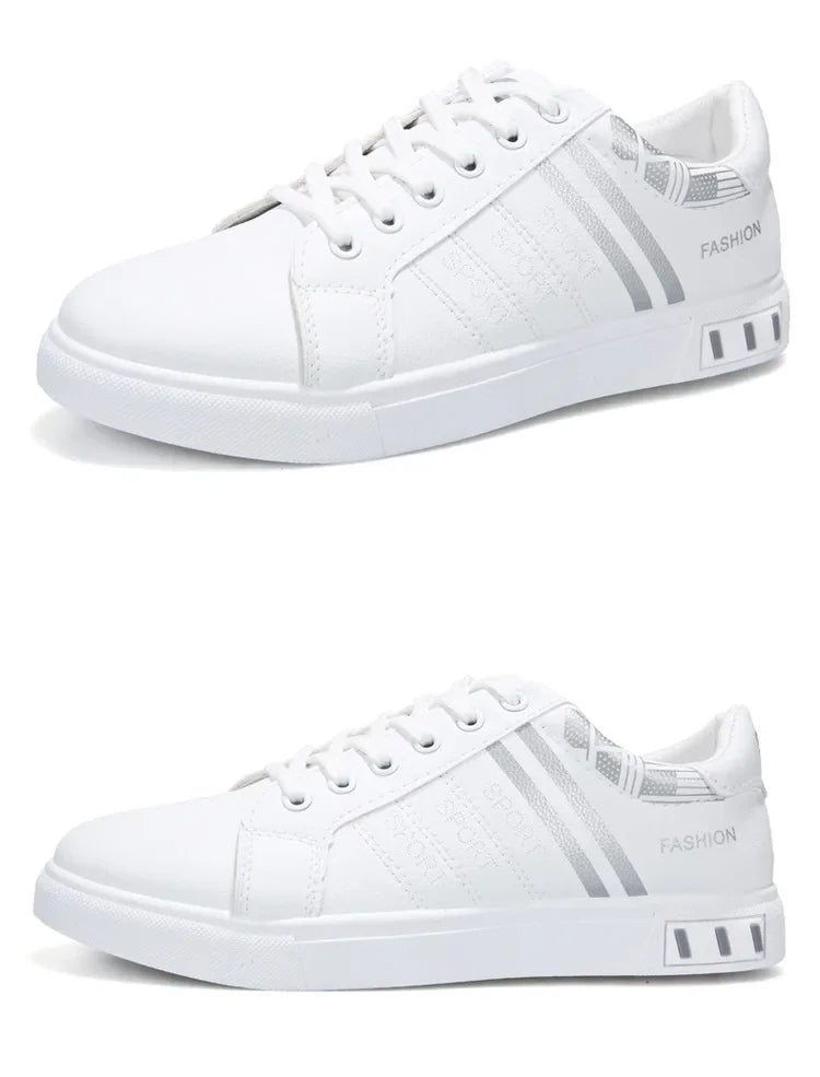 2024 Unisex Casual Comfortable White Fashion Sneakers – School Skate Shoes