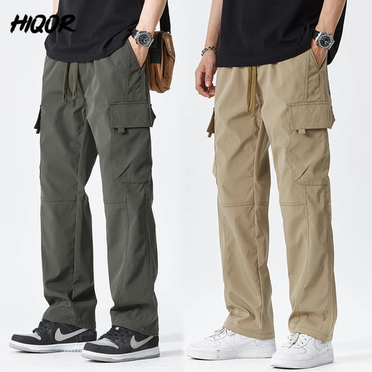 Men's Outdoor Hiking Cargo Pants – Tactical Baggy Joggers with Multi Pockets