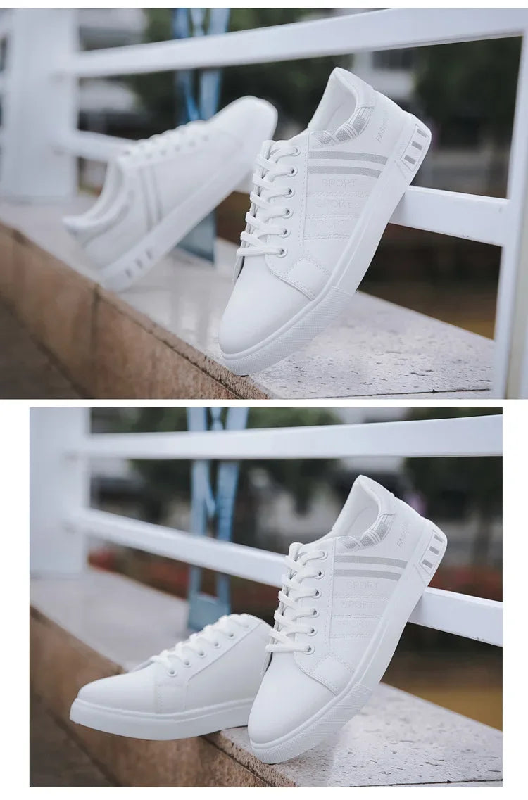 2024 Unisex Casual Comfortable White Fashion Sneakers – School Skate Shoes