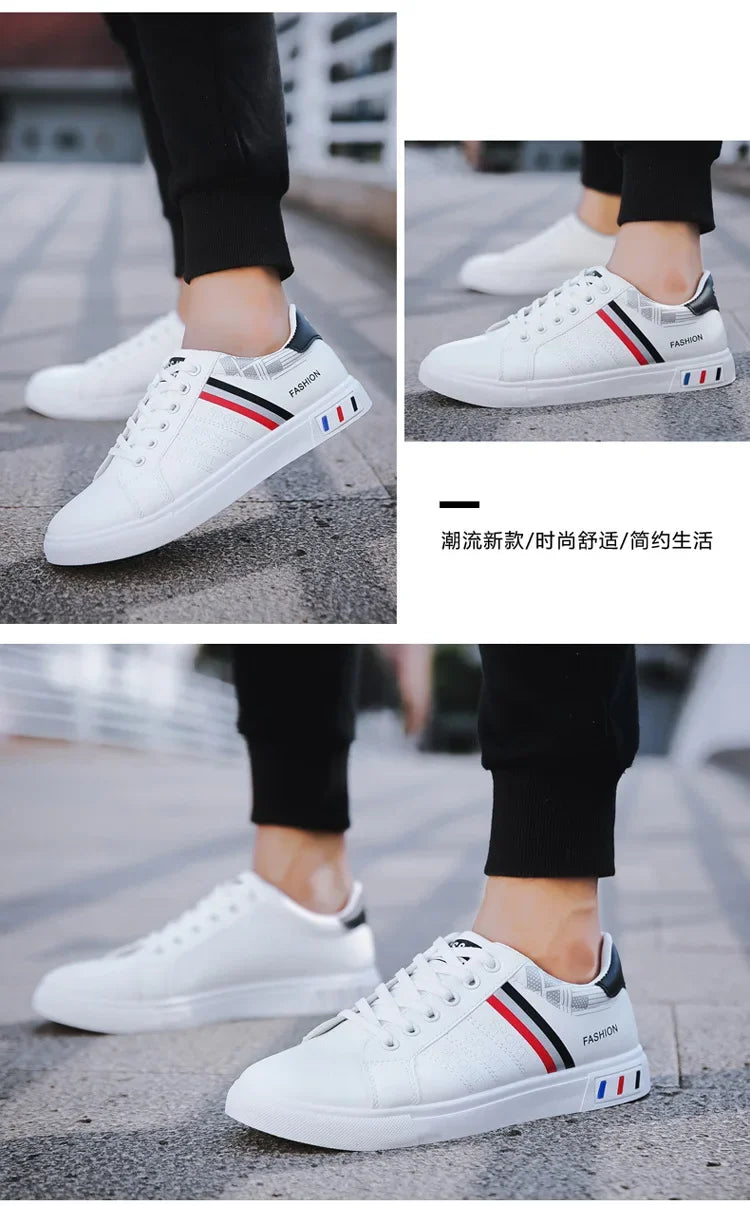 2024 Unisex Casual Comfortable White Fashion Sneakers – School Skate Shoes