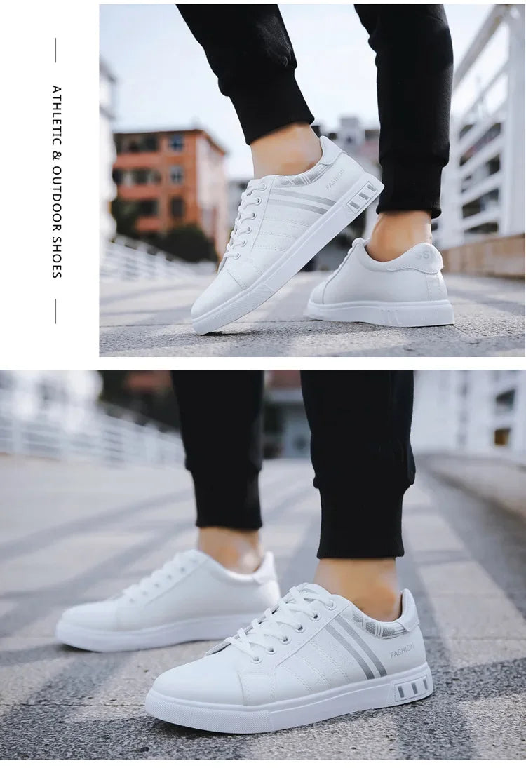 2024 Unisex Casual Comfortable White Fashion Sneakers – School Skate Shoes