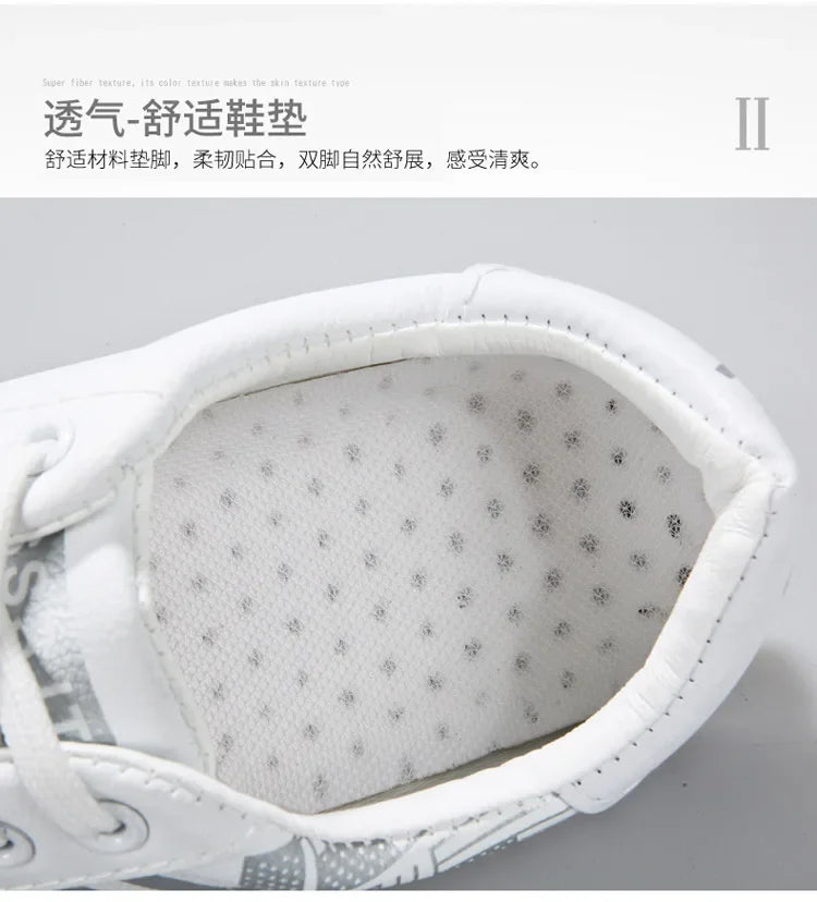 2024 Unisex Casual Comfortable White Fashion Sneakers – School Skate Shoes