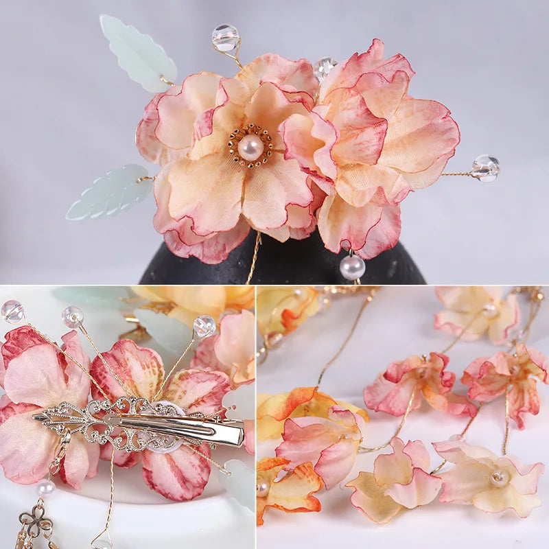 Artificial Flower Hair Clip – Women's Kimono Hair Accessory