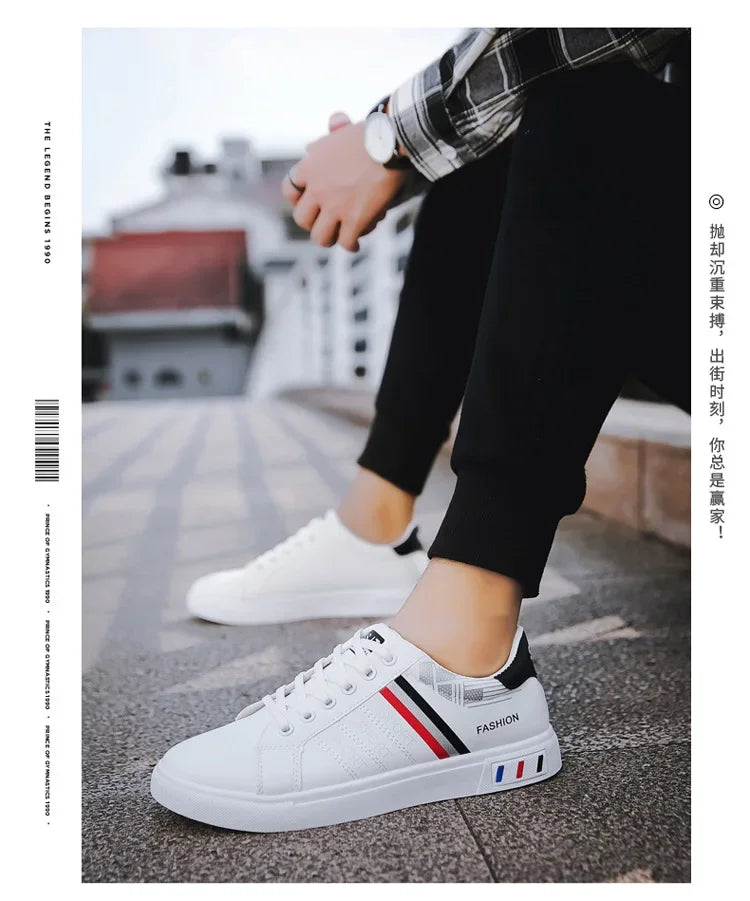 2024 Unisex Casual Comfortable White Fashion Sneakers – School Skate Shoes